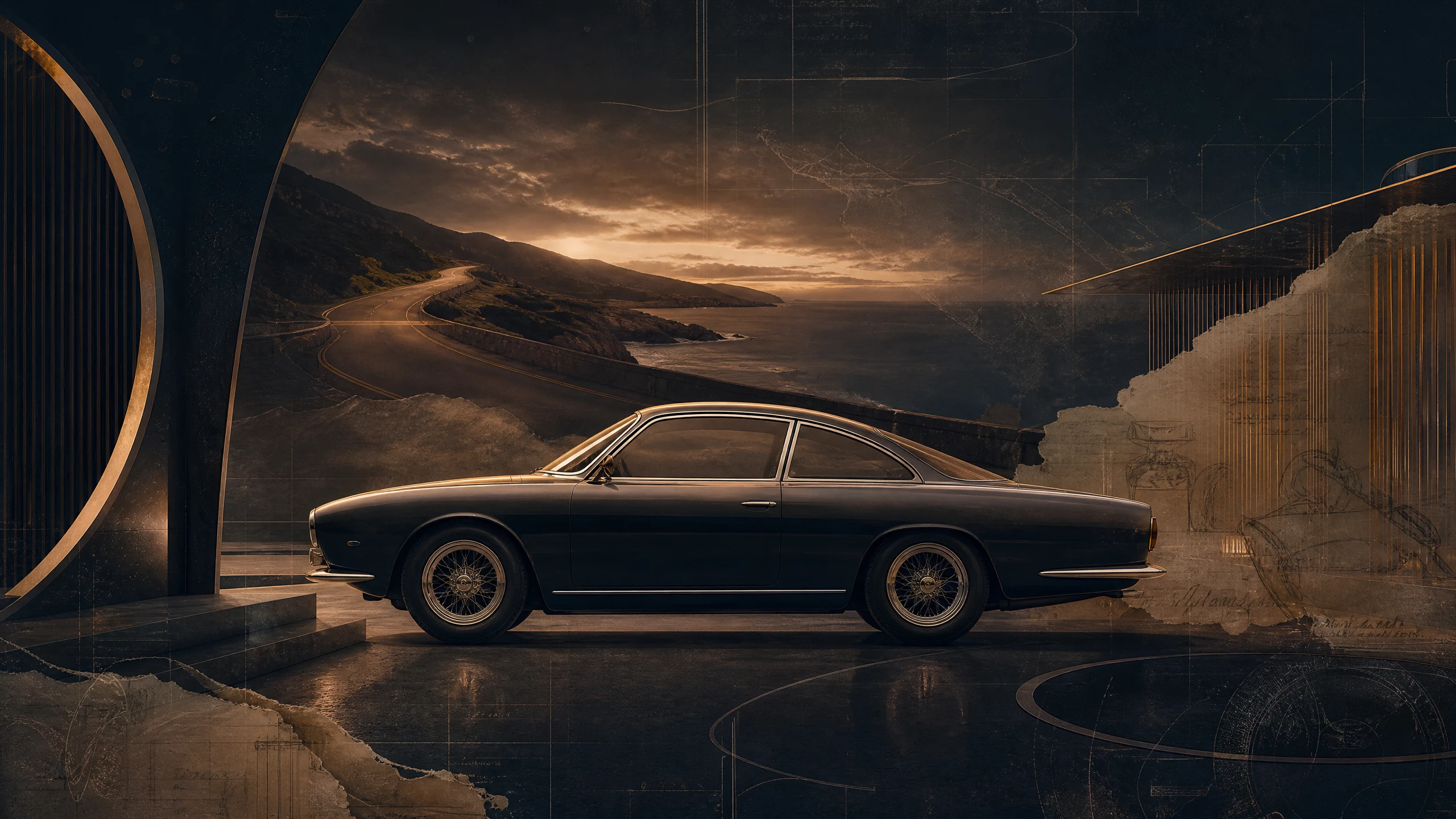 Collector vehicle details and archival material illustrating provenance